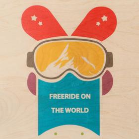 

Доска балансировочная балансборд малая "Freeride on the world", 50×33х0,9 см
