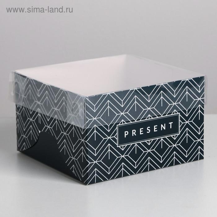 Коробка для капкейка Present, 16 × 16 × 10 см