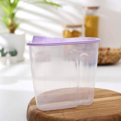Ёмкость для сыпучих продуктов, 1,5 л, цвет МИКС - Фото 1