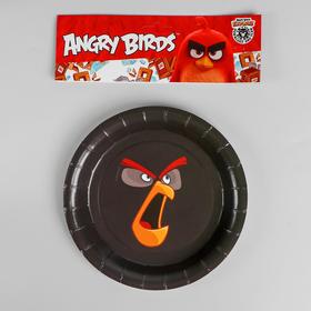 

Тарелка бумажная Angry Birds, 18 см, набор 6 шт., цвет чёрный