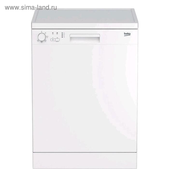 Посудомоечная машина Beko DFN 05310 W, класс А, 12 комплектов, 5 программ, белая