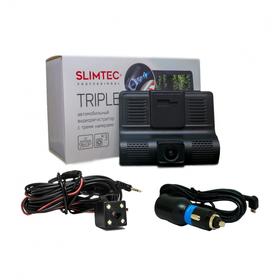 

Видеорегистратор Slimtec Triple, 3 камеры, 4", обзор 140°, 1680х960