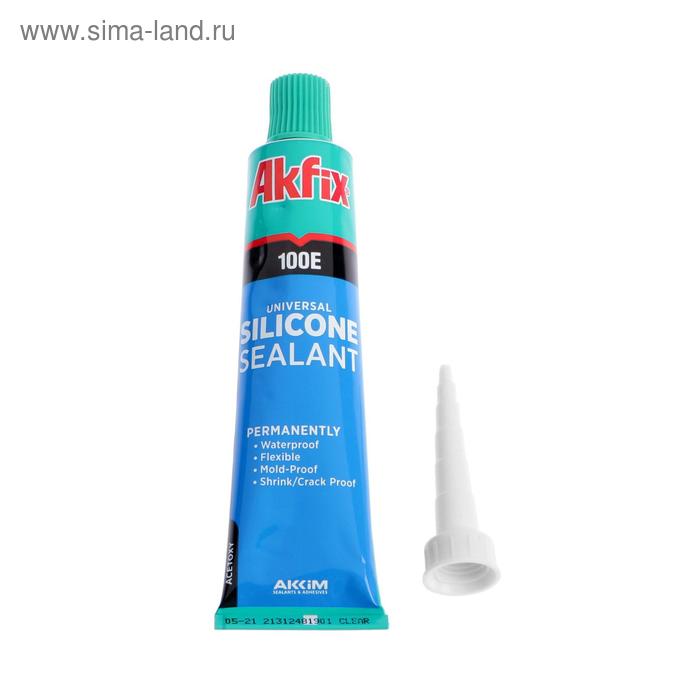 

Герметик Akfix 100E, универсальный, силиконовый, прозрачный, 50 мл