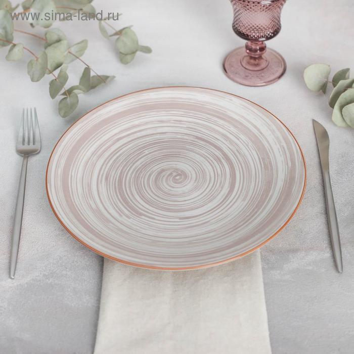Тарелка керамическая обеденная «Искушение», d=26,5 см, цвет бежевый тарелка керамическая обеденная маки d 23 см цвет белый