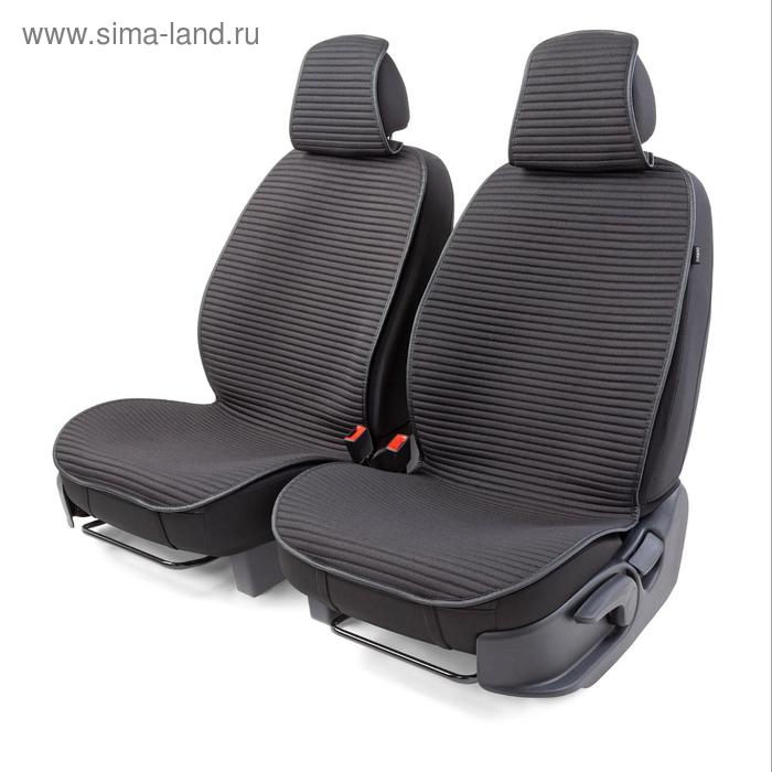цена Накидки на передние сиденья Car Performance, 2 шт, fiberflax (лен), чёрный