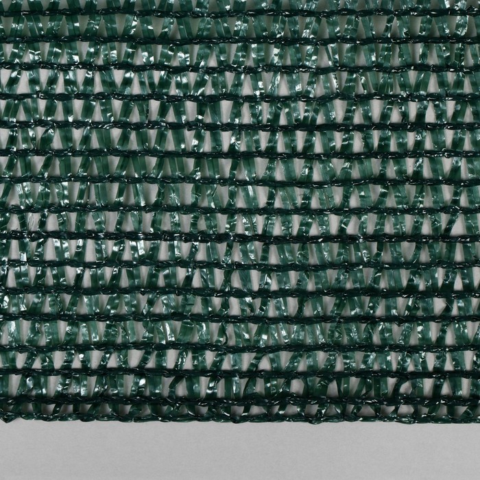 Сетка фасадная затеняющая, 2 × 5 м, плотность 55 г/м², зелёная, с клипсами