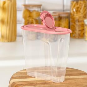 

Ёмкость для сыпучих продуктов IDEA, 1,5 л, цвет ягодный