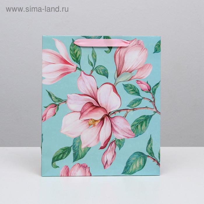 

Пакет ламинированный вертикальный «Магнолия», M 26 × 30 × 9 см
