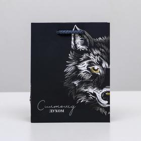 

Пакет ламинированный вертикальный «Сильному духом», S 12 × 15 × 5.5 см