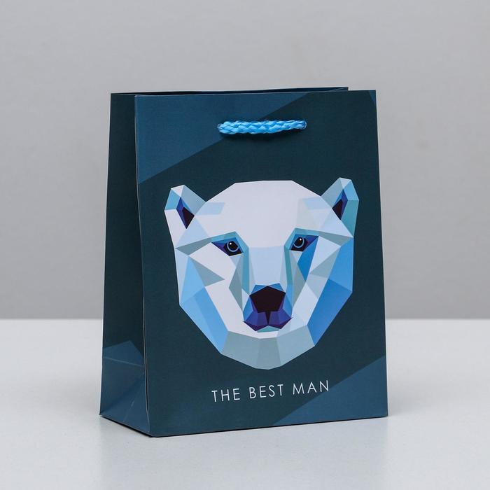 

Пакет ламинированный вертикальный The best man, S 12 × 15 × 5.5 см