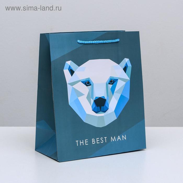 

Пакет ламинированный вертикальный The best man, ML 23 × 27 × 11,5 см