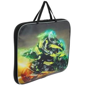 

Папка с ручками текстиль А4, ширина 20 мм, 350 х 270 мм, Calligrata нейлон 600D, "Мото"