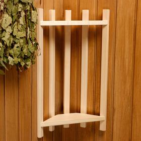 

Полка угловая 2 яруса 13×33×55см, липа