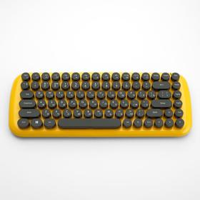 

Комплект клавиатура и мышь Gembird KBS-9000, беспровод, мембран, 1000 dpi, USB, жёлтый