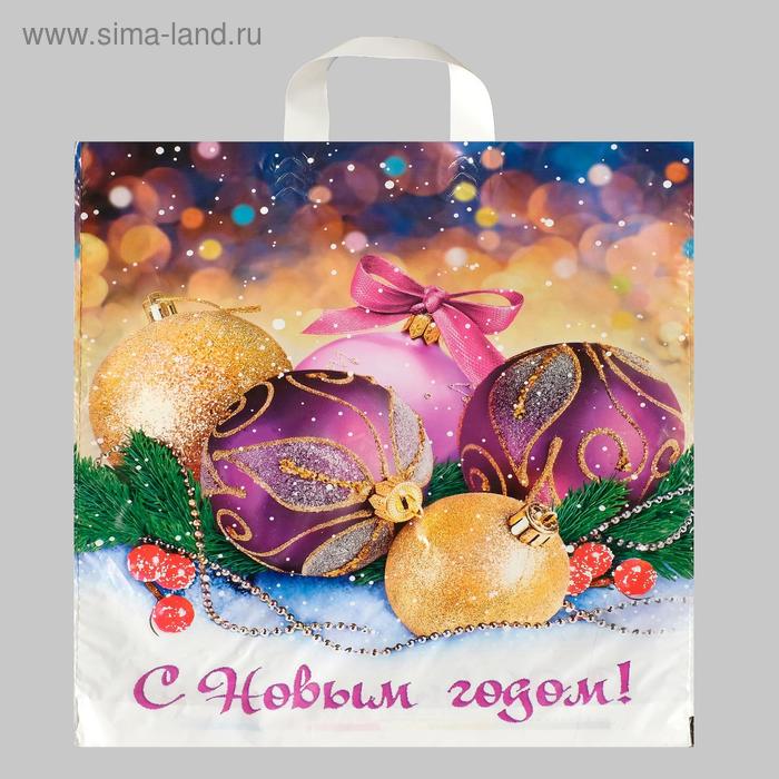 

Пакет "Декабрь", полиэтиленовый с петлевой ручкой, 38х42 см, 40 мкм