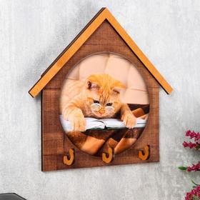 

Ключница открытая "Кот читает" 19х19,5 см