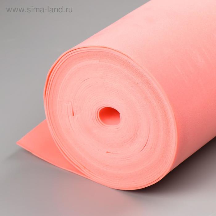 Фоамиран зефирный 2 мм, красный, рулон 1,1х10 м
