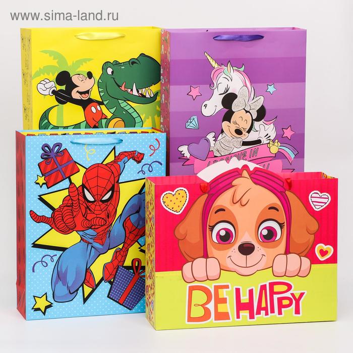 Пакет ламинированный С Днем Рождения!, Disney, МИКС, 31х40х11