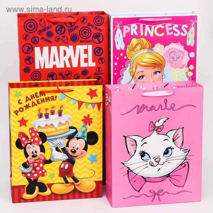 Пакет ламинированный С Днем Рождения!, Disney, МИКС, 31х40х11