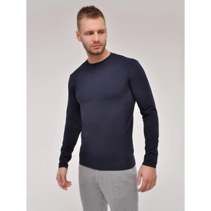 фото Футболка мужская mu006 maglia m/l paricollo uomo singolo blu, размер 56/xxl rossoporpora