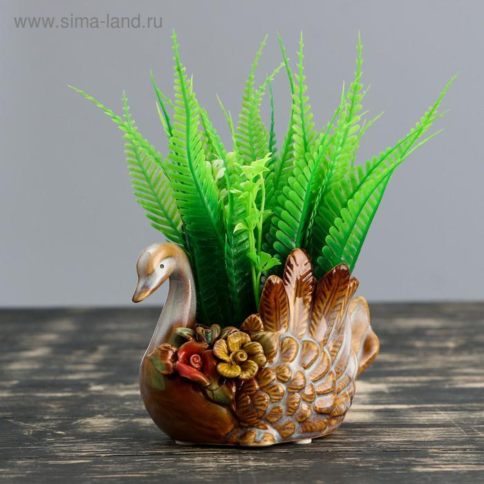 

Кашпо фигурное "Лебедь" микс, 12*8*10см