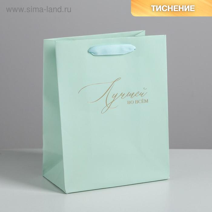 Пакет ламинированный вертикальный «Лучшей во всем», MS 18 × 23 × 10 см