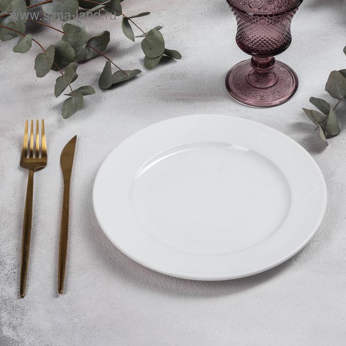 Тарелка фарфоровая десертная BISTRO, d=22,1 см, цвет белый тарелка фарфоровая десертная d 18 см цвет белый