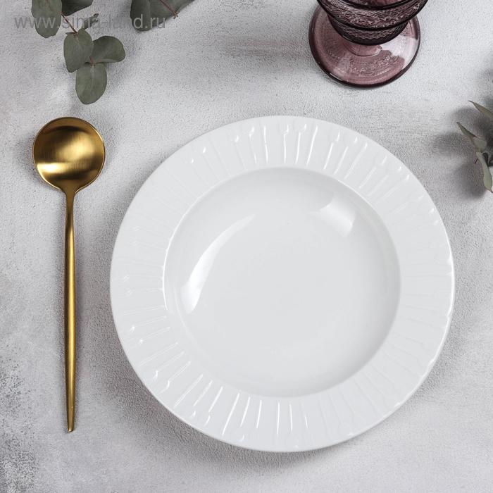 

Тарелка фарфоровая глубокая GOURMET, 300 мл, d=22,5 см, цвет белый