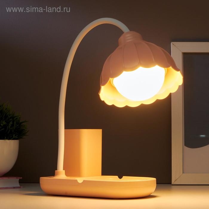 

Лампа настольная 1681/1 LED 5Вт 3000-6000К USB АКБ диммер розовый 16х10х41 см