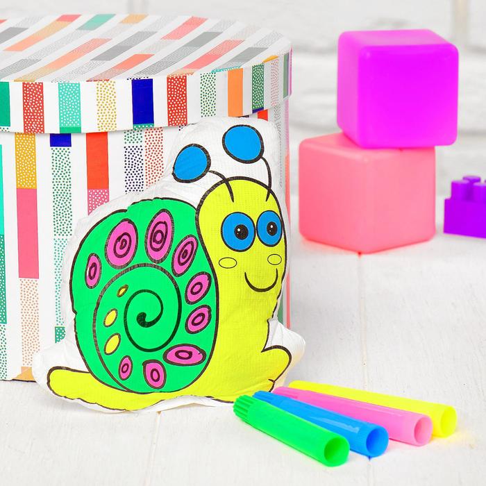 Игрушка-раскраска «Улитка» (без маркеров) в пакете игрушка раскраска бабочка без маркеров в пакете