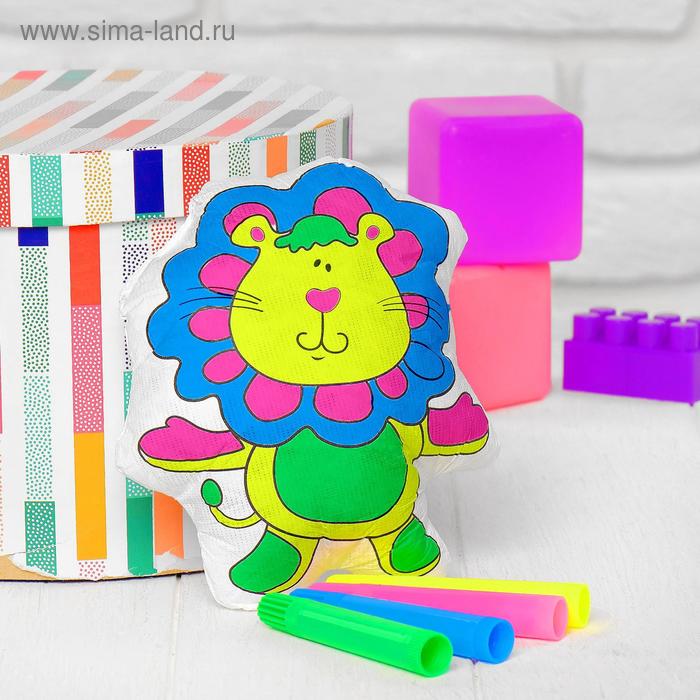 Игрушка-раскраска «Львенок» (без маркеров) в пакете игрушка раскраска бабочка без маркеров в пакете