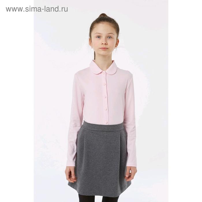 Блузка для девочки, рост 122 см, цвет розовый