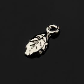 

Подвеска-концевик родированная "Листочек", 9*3.5мм (Корея)