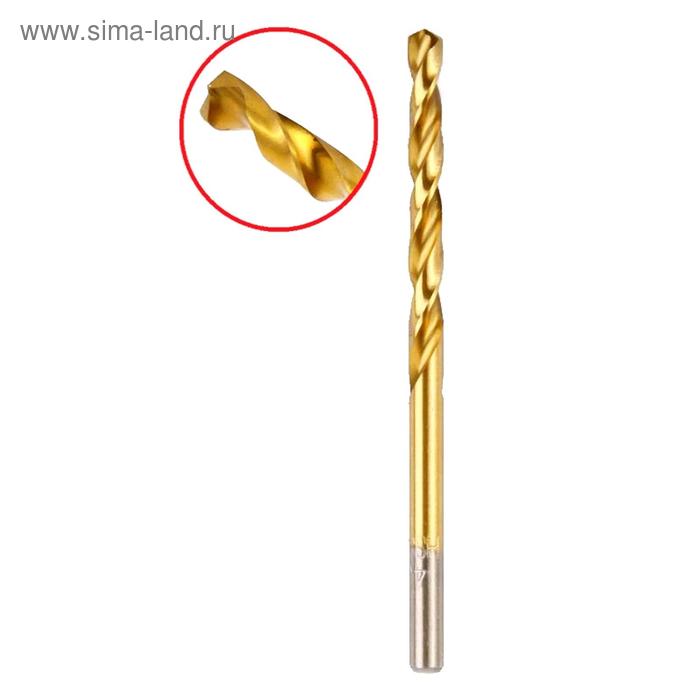 Сверло по металлу Hammer Flex 202-115, DIN338, HSS-G, TIN, d=6 мм, 93/57 мм