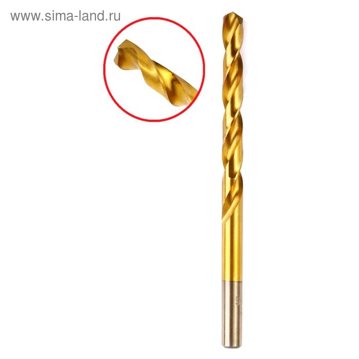 Сверло по металлу Hammer Flex 202-118, DIN338, HSS-G, TIN, d=8 мм, 117/75 мм