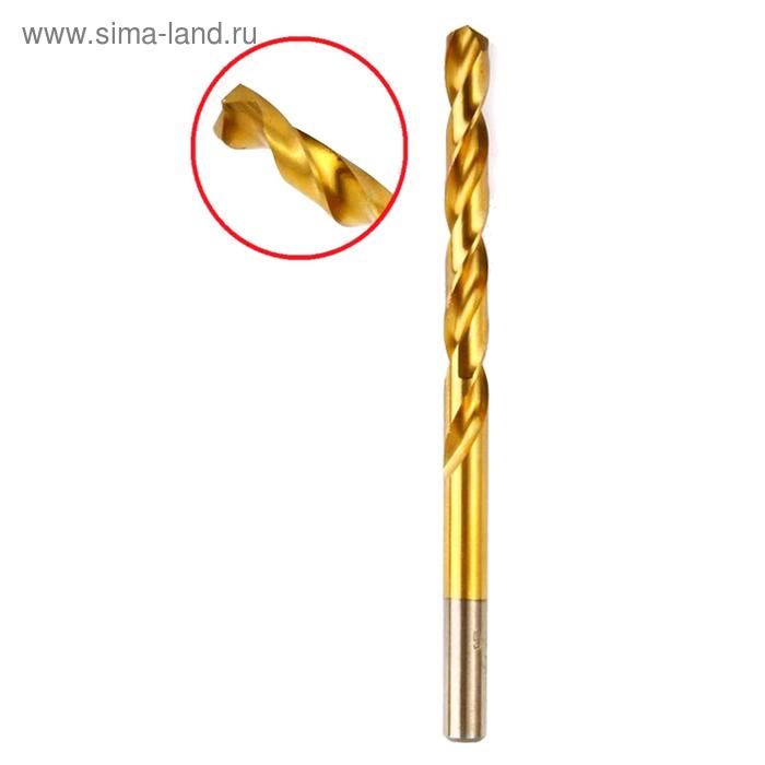 Сверло по металлу Hammer Flex 202-122, DIN338, HSS-G, TIN, d=10 мм, 133/87 мм