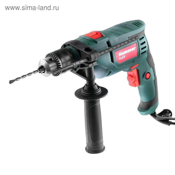 Дрель ударная Hammer Flex UDD710D 710 Вт ЗВП 13 мм 3000 обмин реверс 261300₽