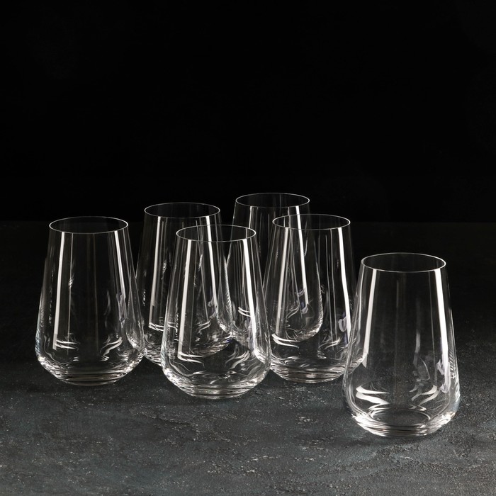 набор стаканов для воды bohemia crystal сандра Набор стаканов для воды Bohemia Crystal «Сандра», 380 мл, 6 шт