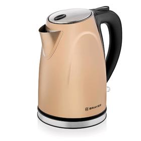 

Чайник электрический BRAYER BR1041BZ, металл, 1.7 л, 2200 Вт, цвет бронза