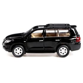 

Машина металлическая Lexus LX570, открываются двери, багажник, инерция, цвет чёрный