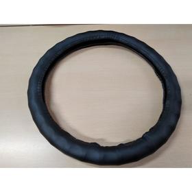 

Оплетка на рулевое колесо, Автолидер, М 37-39 см, черная, волна, экокожа