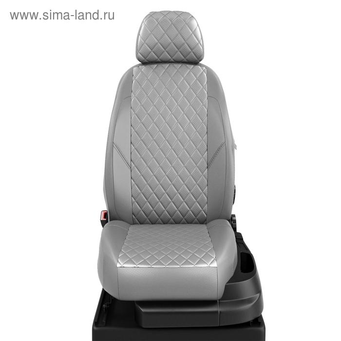 

Авточехлы для Ford Kuga 2 с 2012-2016 г., джип, перфорация, экокожа, цвет светло-серый