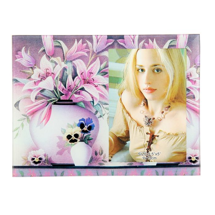 Фоторамка "Два букета в вазах" 9х13 см