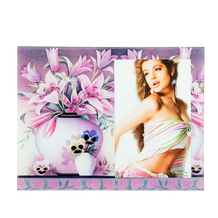 Фоторамка "Два букета в вазах" 10х15 см