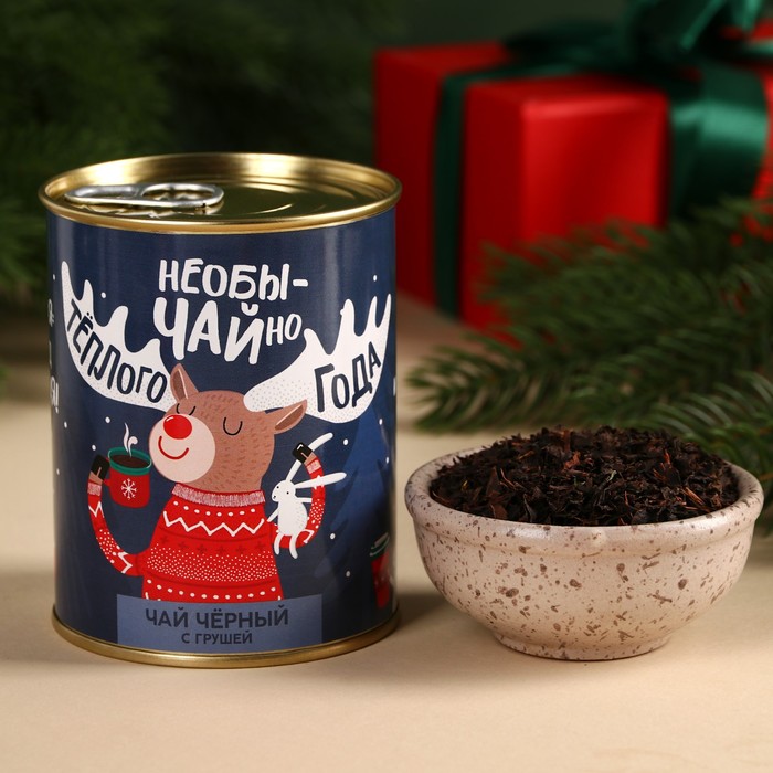 цена Чай чёрный «Новый год: Тёплого года»: с грушей, 60 г.