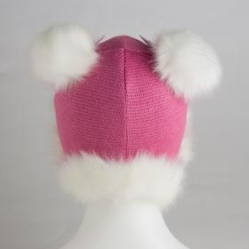 

Шапка для девочки А.5922, цвет розовый, размер 50-52