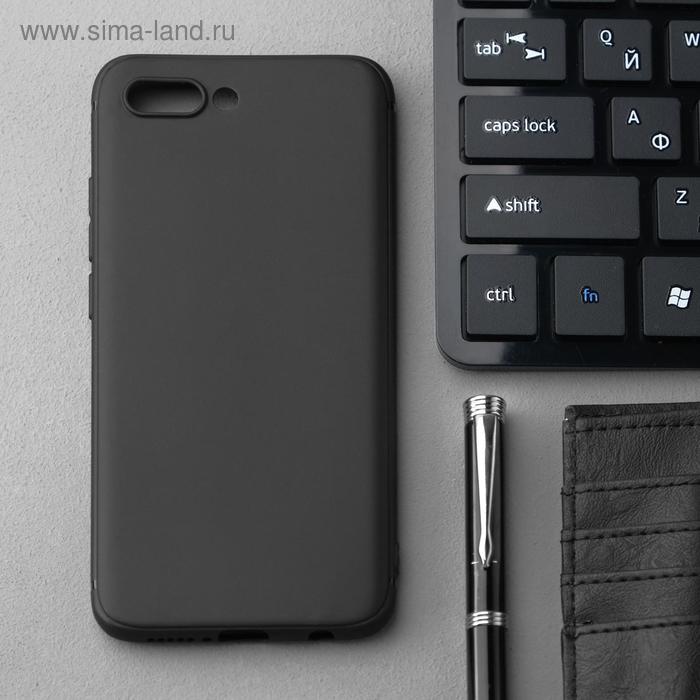 Чехол Innovation, для Huawei Honor 10, силиконовый, матовый, черный фото