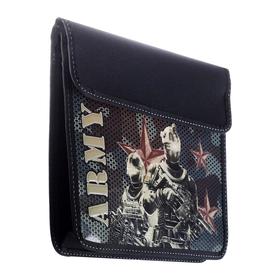 

Папка для тетрадей А4, клапан на липучке, ламинированный картон/пластик, объёмная, для мальчика «Армия»