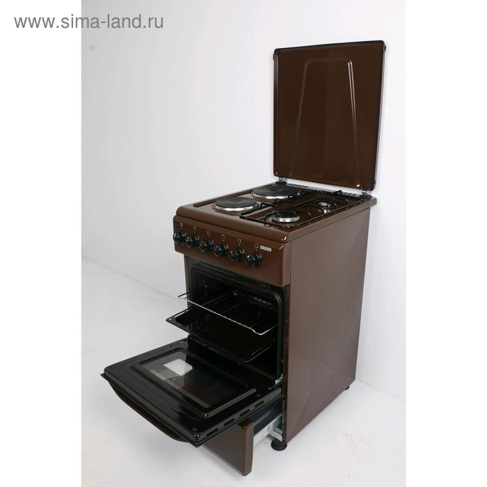 

Плита Bravo FO-E5622RD, комбинированная, 4 конфорки, 50 л, крышка, коричневая