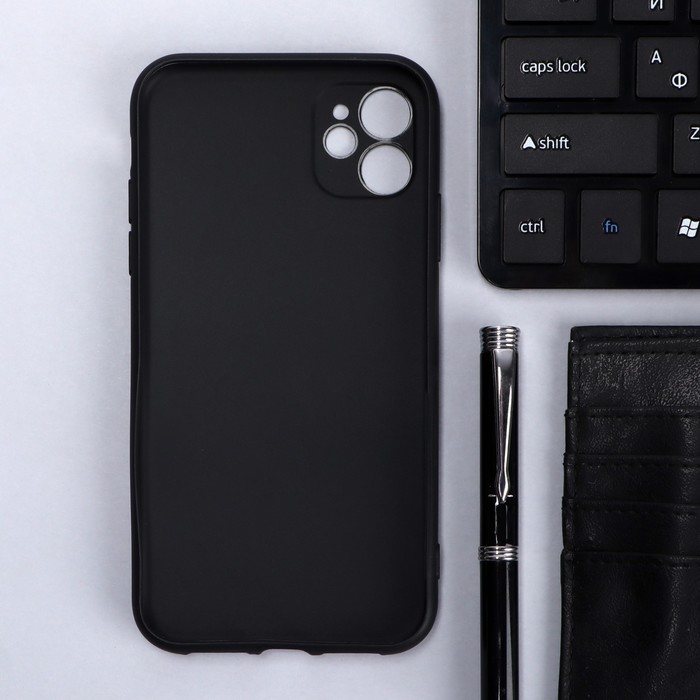 

Чехол Innovation, для iPhone 11, силиконовый, матовый, черный